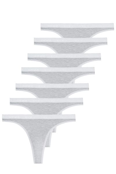 BEGATEKS Cotton Thong Women's Panties 7 Pack
