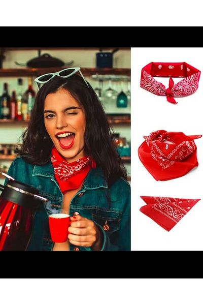 AresTokaAksesuar 100% Cotton Soft Ethnic Pattern Unisex Bandana