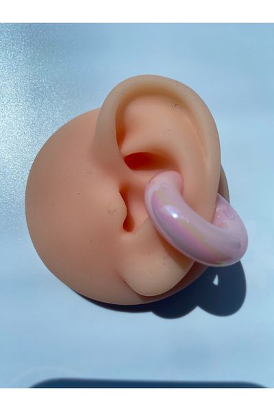 kurukafagift Compression Earcuff Oversized Colorful Lightweight Model Cartilage Earrings