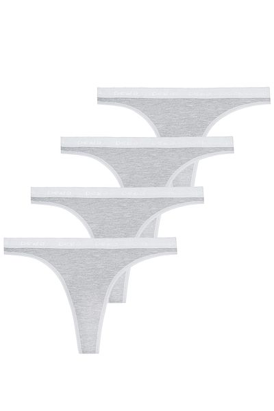 BEGATEKS Cotton Thong Women's Panties 4 Pack