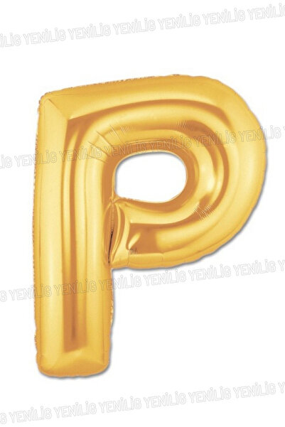 Yenilig Letter P Gold Yellow Foil Letter Balloon 1 Meter Can Be Inflated with...