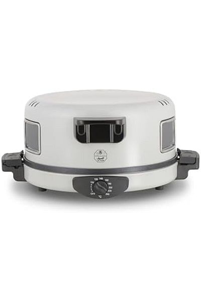 ALSAIF Electric Bread Maker With Non-stick Cooking Surface And Temperature Control, 30cm, 1600w, Light Grey