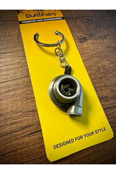 Duftpalm سلسلة مفاتيح وإكسسوارات أنيقة بتصميم معدني توربو