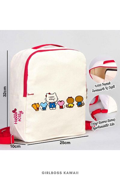 Girlboss Kawaii Hello Kitty Special Row Girlboss 2 Piece Clutch Set