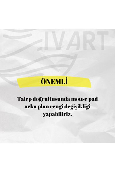 IVART Don'T Touch My Computer Oval Mouse Pad with Printed Wristband Support