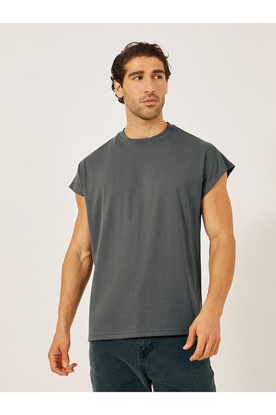 Styli Cap Sleeve Cotton Rich Oversized T-Shirt