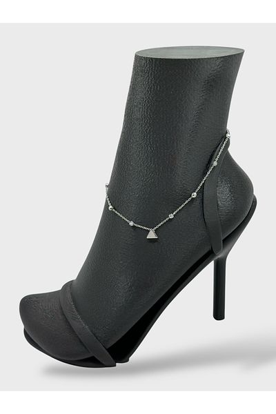 Arnes Jewelry Steel Triangle Dorical Anklet