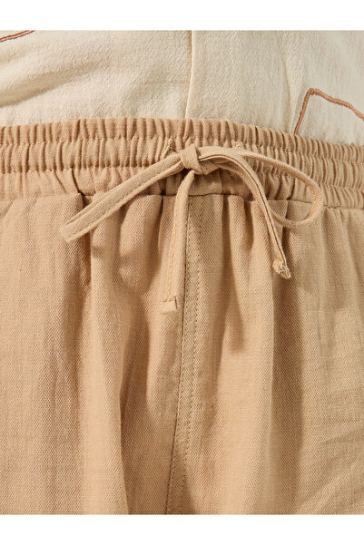 Styli Relaxed Fit Linen Pants with Drawstring