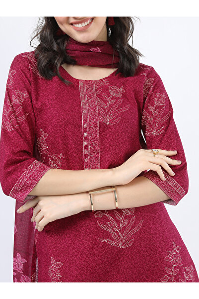 Vishudh By Styli Women Cotton Kurta Set with Dupatta