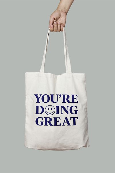 Tutunabilir Kağıt You'Re Doing Great Designed Tote Bag Cloth Bag 35X40 cm