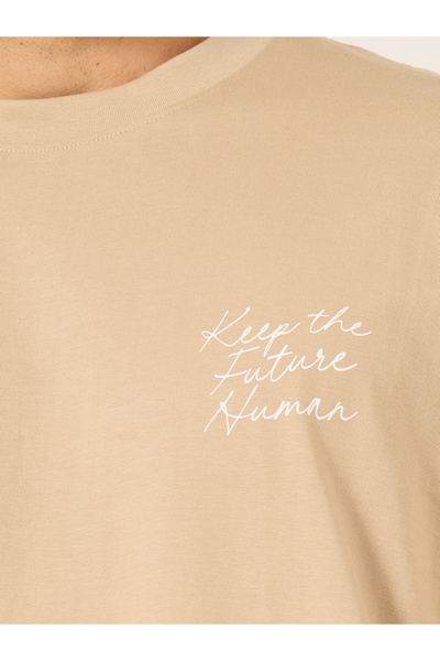 Styli Minimal Embroidered Jersey Oversized T-Shirt