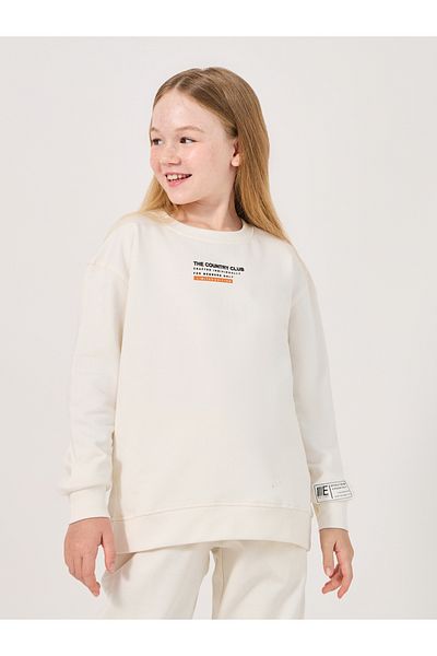 Styli Slogan Printed Round Neck Sweatshirt