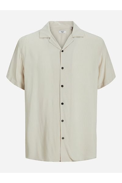 Produkt By Styli Solid Resort Collar Short Sleeve Shirt