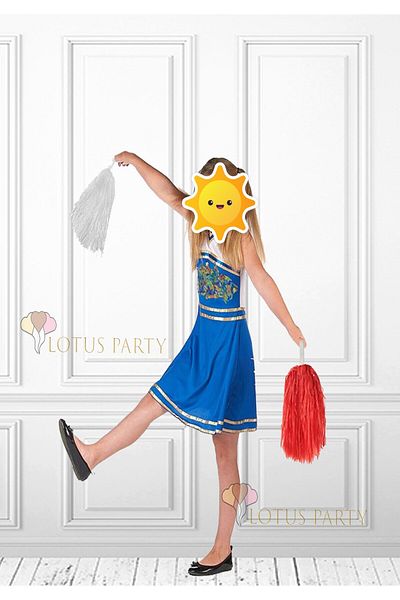 LOTUS PARTY 23 April Celebration Show Pompom - Red - White Show Pompoms