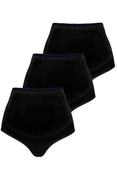 BEGATEKS Maternity Panties Stretchy High Waist Cotton Comfort 3 Pack
