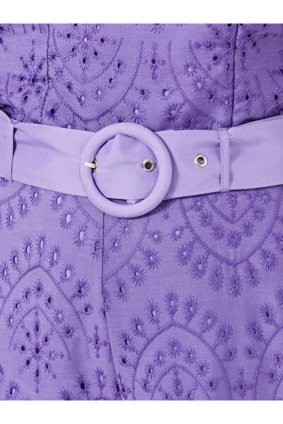 Styli All-Over Lace Wide Leg Pants