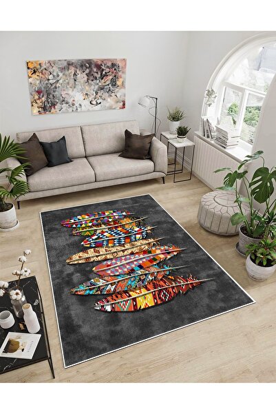 Dijidekor Shine M(79) Πολύχρωμο Ψηφιακό Διακοσμητικό Χαλί με τύπωμα χωρίς Κρό...
