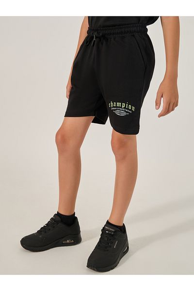 Styli Printed Elasticated Waistband Shorts with Drawstring