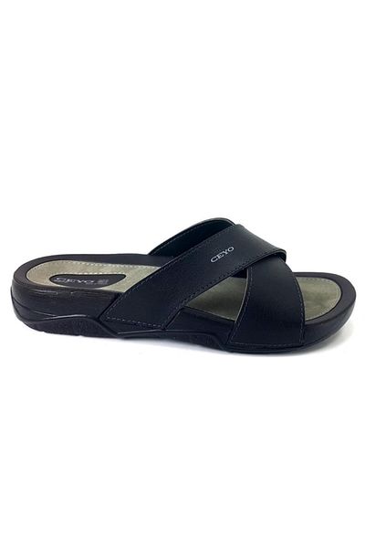 Ceyo 9877 23Yt Anatomical Men's Slippers Black