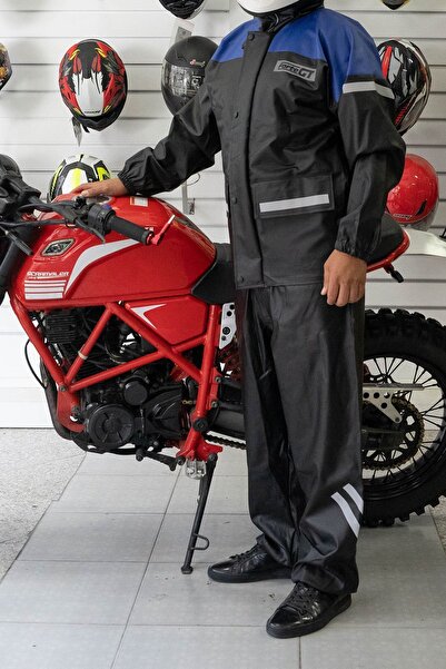 Forte GT 1134 Pvc Yağmurluk Takım Cepli Mavi