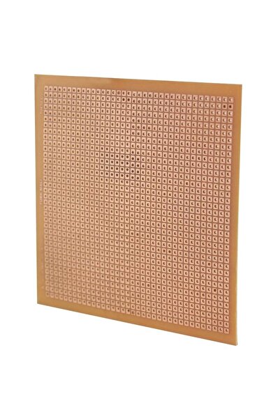 Rodevino 2 Adet 10x10 Cm Delikli Tek Yüzlü Bakır Plaket Pcb Plaket