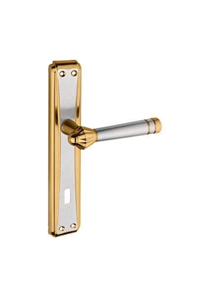 zerafev Lüks Yalı Koleksiyonu Lale Aynalı Alüminyum Kapı Kolu (Kapı Kulbu) (O...