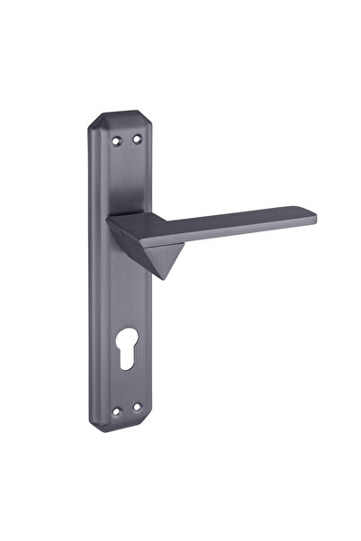 zerafev Lüks Laura Gizem Aynalı Alüminyum Kapı Kolu (Kapı Kulbu) (Oda Tipi) A...