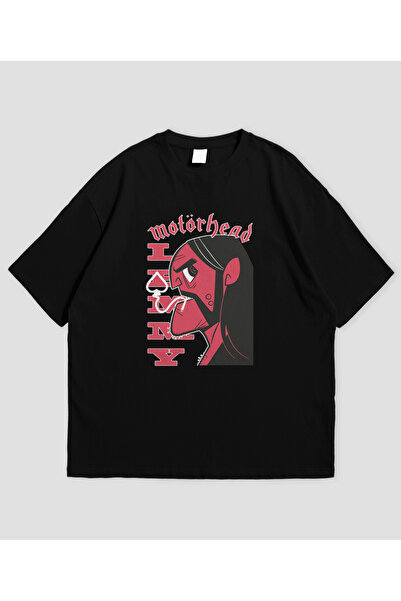 SVART WEAR تي شيرت موتورهيد ليمي ديزاين للجنسين مقاس كبير