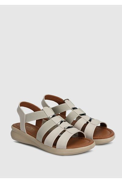 Eclipse Sandale confortabile pentru femei de culoare bej