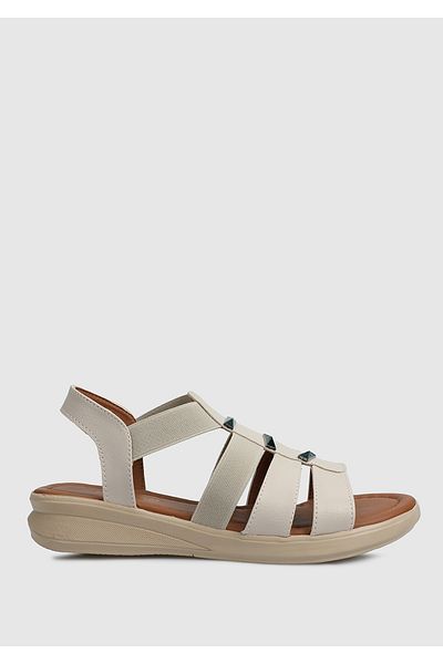 Eclipse Sandale confortabile pentru femei de culoare bej