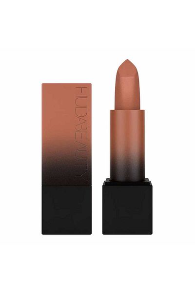 Huda Beauty Power Bullet Matte Lipstick Board Meeting - spiced cinnamon Mocha (warm toned)