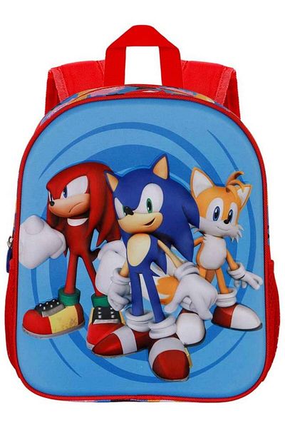 Sonic 3D Sonic Friends kindergarten backpack, 32 x 26 x 11 cm
