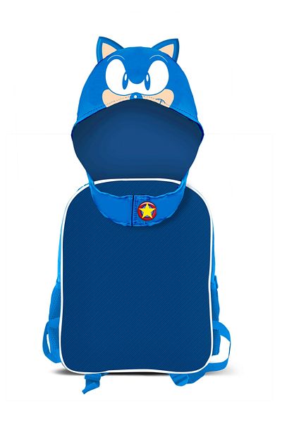 Sonic Ghiozdan gradinita Sonic cu gluga 31 x 26 x 11 cm