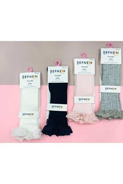 KIPIRIK BABY Чорапи до коляното с велкро, розови, за момиче, 1 брой