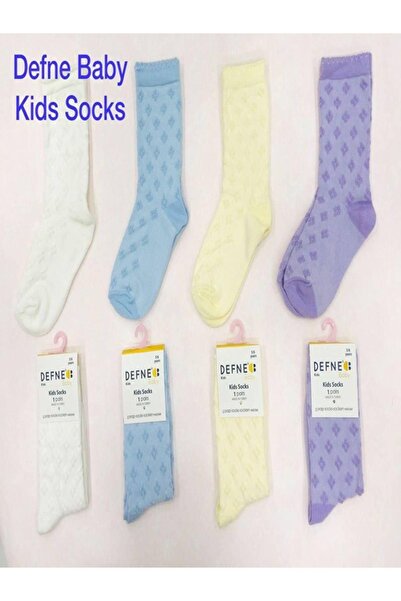 Defne Baby 4 пари бавовняних шкарпеток для дівчаток 5-6 років