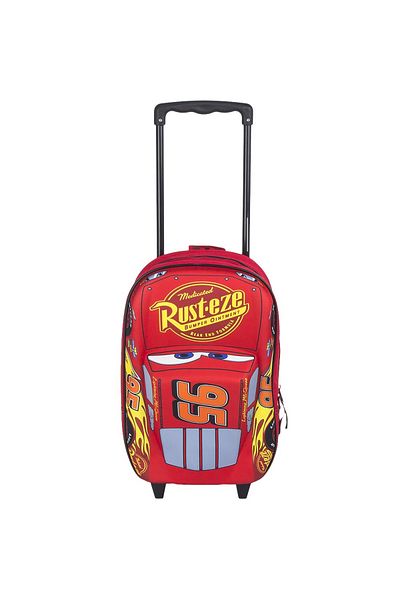 CARS Disney Cars 3 Piston Cup 3D Trolley Backpack, Red, 38 x 28 x 12 cm