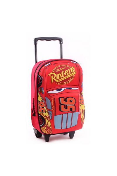 CARS Disney Cars 3 Piston Cup 3D Trolley Backpack, Red, 38 x 28 x 12 cm