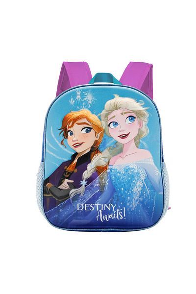 Frozen Ghiozdan prescolari Frozen Destiny 3D, Albastru, 31 x 26 x 10 cm