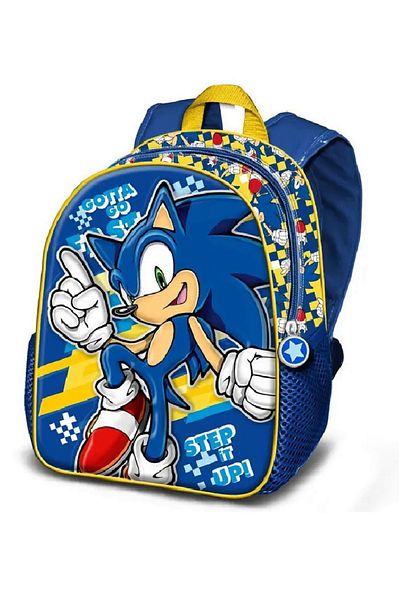 Sonic Ghiozdan gradinita 3D Sonic Step, 32 x 26 x 11 cm