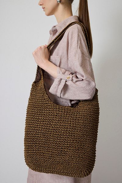Touché Privé Wide Strap Straw Bag