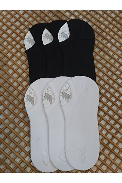Rocks For Seamless Toe 6 Pairs Combed Cotton Heel Printed Sneaker Men's Socks
