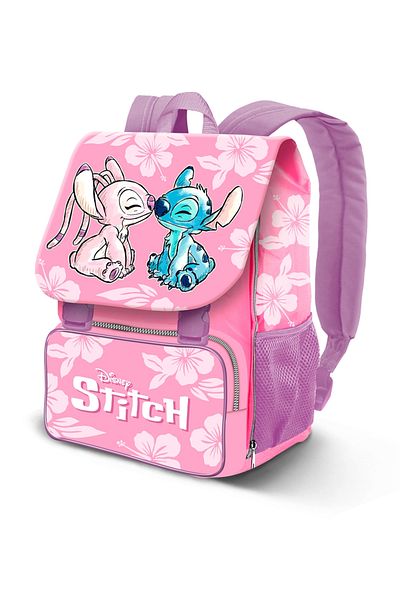Disney Stitch Ghiozdan mare extensibil Lilo e Stitch Pink