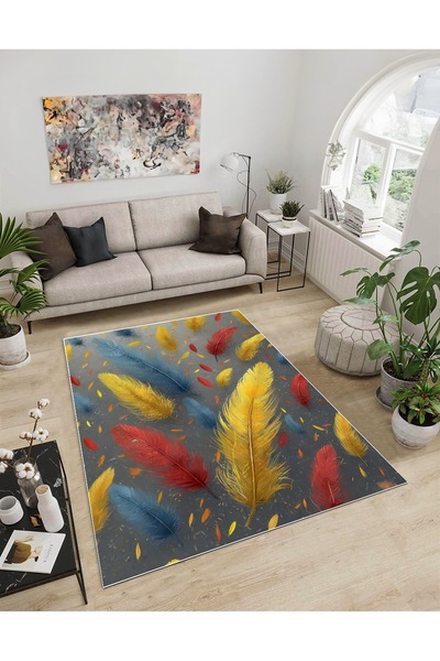 Dijidekor Shine M(283) Covor decorativ digital cu imprimeu multicolor, fără f...