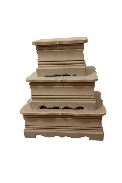st koleksiyon hobi antika Mdf 3-Piece Decorative Box