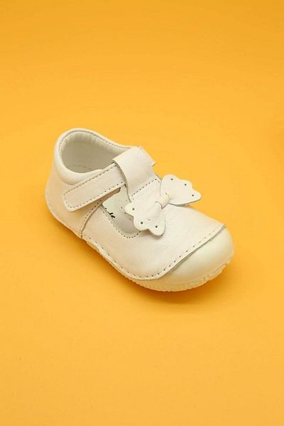 Db Kids Genuine Leather Orthopedic First Step Baby Shoes White B109