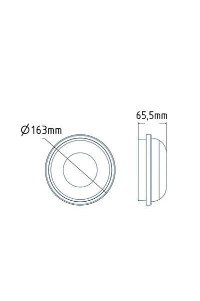 Horoz Elektrik 25 Pieces 15W Artos Black Case White Light Surface Mounted Led Luminaire (16,5cm)