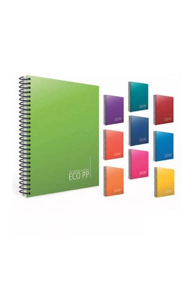 Gıpta Bloc de note cu capac din plastic Eco A4 80yp spiralat - 1 bucată
