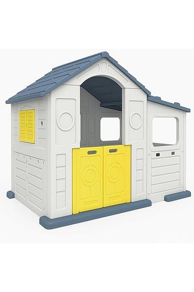 ALBADER Kids House With Room, Outdoor Children's Playset, Children Plastic Play House, Big House