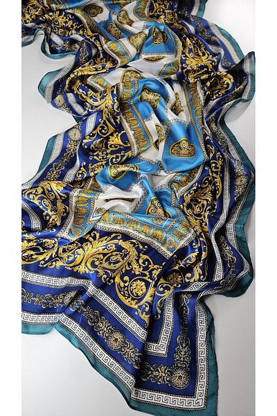 Webinay Home Retro Shawl Ethnic Pattern New Season Woven Silk Voile Shawl