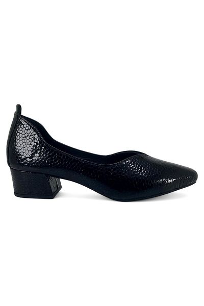 Venüs 25461068 25ya Γυναικεία Casual Παπούτσια Μαύρα λουστρίνι